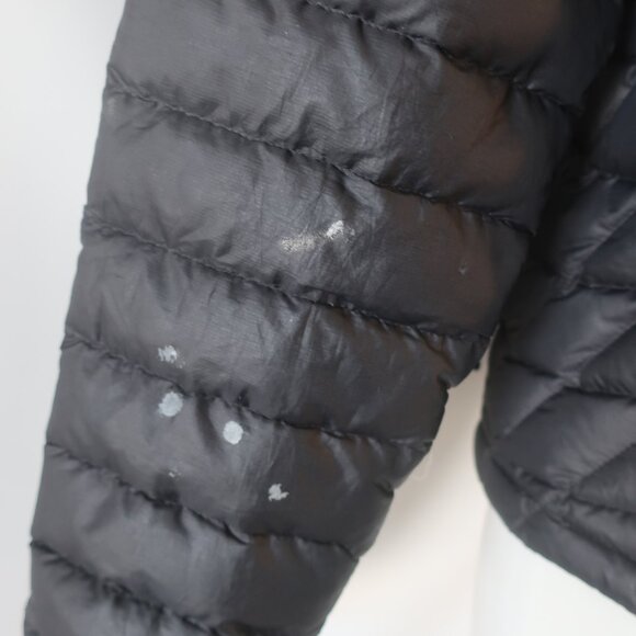 Womens Patagonia Black Hooded Goose Down Puffer Jacket Size XS - Picture 9 of 13